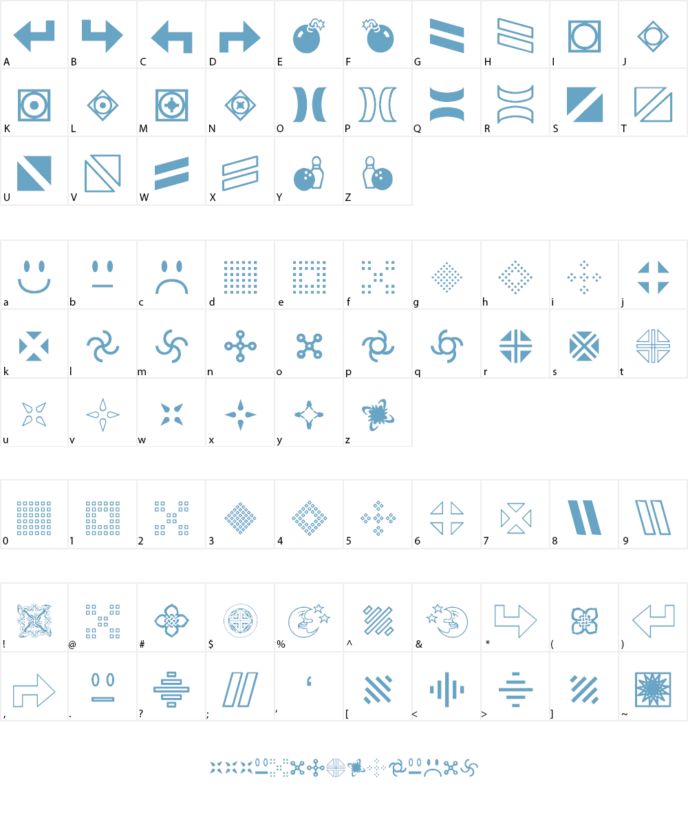 GemBats 2 Font Character